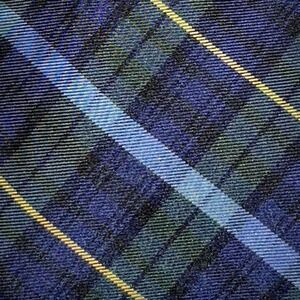 MERONA Target Blue Green Tartan‎ Plaid Classic Collegiate Preppy Silk Tie